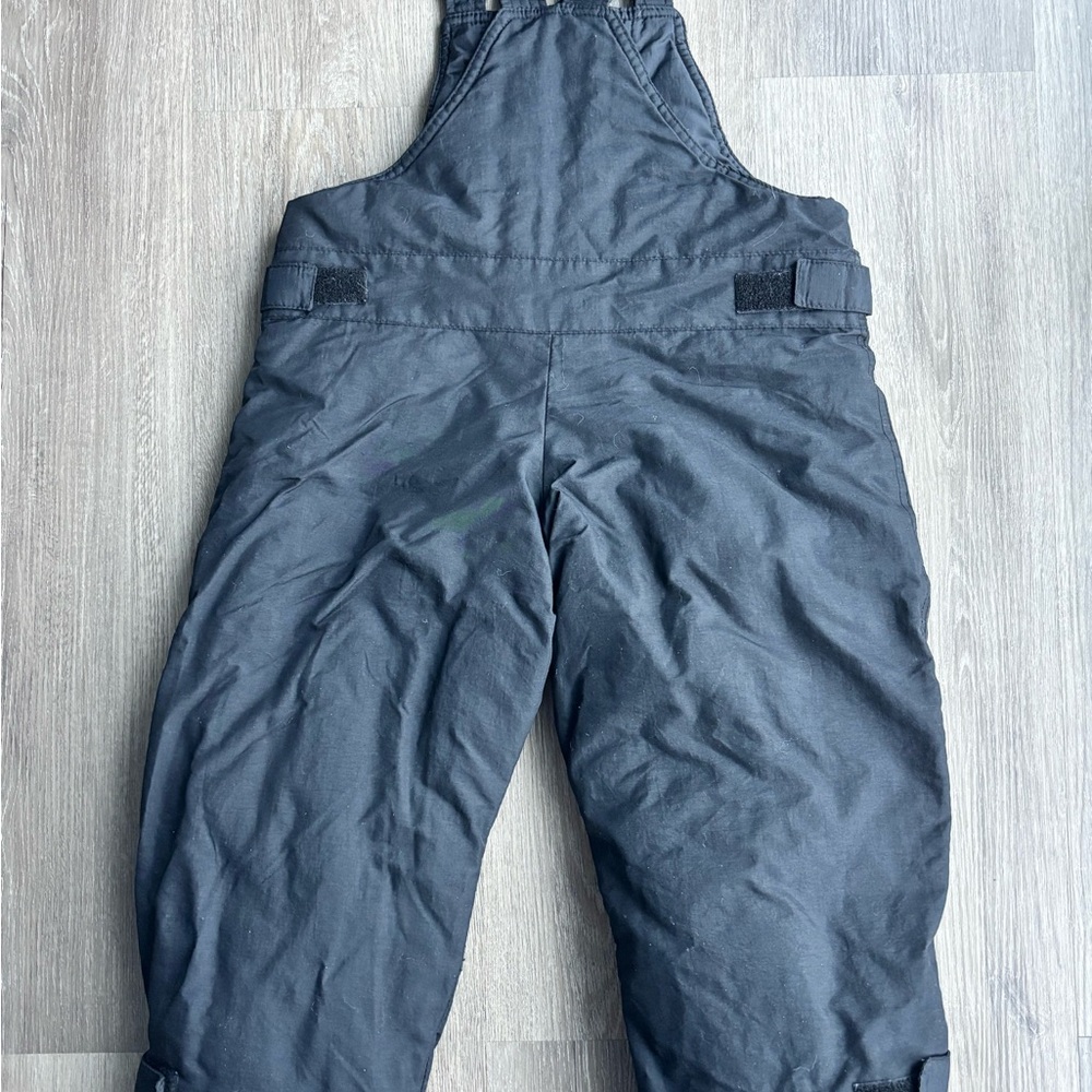 Outbrook Boys Black Snow Bib Overalls Sz 4 5 - Picture 8 of 10